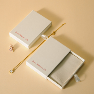 Bán buôn các tông Chất liệu vòng cổ Hộp Quà Tặng dập nóng nhung <span class=keywords><strong>Pouch</strong></span> trượt trường hợp đối với lược gỗ-cho gua SHA hộp đồ trang sức - Product Image 1