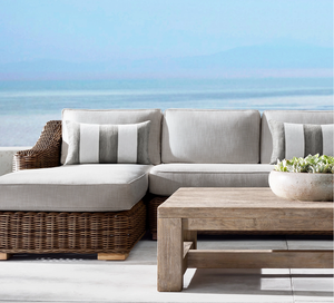 Modern Luxury All Weather Patio Garden Hotel Pool <b>Rattan</b> Set <b>Outdoor</b> Aluminium Furniture U-Chaise Sectional - Product Image 5