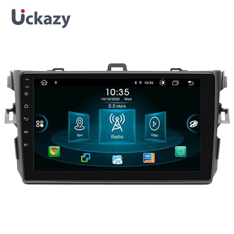 Autoradio 2 din Android 11 GPS WiFi BT araba multimedya oynatıcı Toyota Corolla 2007 2008 2009 2010 2011 Stereo kafa ünitesi radyo