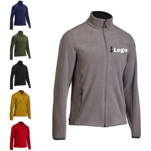 Veste polaire technique personnalisée pour homme, en micro-polaire, avec fermeture éclair intégrale, pour uniforme d'entreprise, en polyester, avec logo, pour l'extérieur, vente en gros - Product Image 2