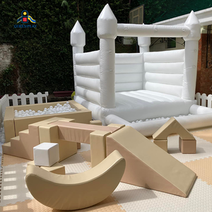 Oferta Especial: Conjunto de Equipos Combinados para Alquiler de Parque Infantil Interior con Castillo, Piscina de Bolas, Túnel y Tobogán - Product Image 2