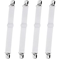Sangles de drap de lit réglables, élastiques, attaches de coin pour drap-housse, sangles pour rester en place, attaches antidérapantes, clips
