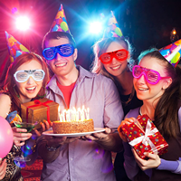 Accessoires de cosplay pour adultes et enfants, jouet lumineux pour Halloween, accessoires de fête néon qui brillent dans le noir, lunettes de soleil, lunettes LED lumineuses pour Noël