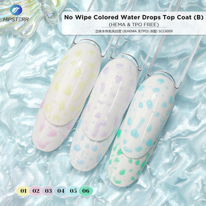 Capa Superior de Gel sin Limpieza con Efecto de Gotas de Agua de Colores, Libre de HEMA y TPO, Capa Superior Maravillosa de Larga Duración, Marca Privada - Product Image 2