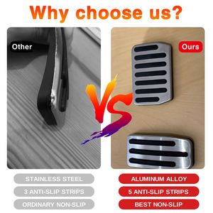 Pedales de coche antideslizantes para Mitsubishi ASX RVR Outlander Sport Peugeot 4008 <span class=keywords><strong>Citroen</strong></span> <span class=keywords><strong>C4</strong></span> <span class=keywords><strong>Aircross</strong></span> 2010 ~ <span class=keywords><strong>2022</strong></span> - Product Image 6