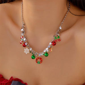 قلادة نسائية الأكثر مبيعًا في أمازون-الولايات المتحدة الأوروبية عبر الحدود قلائد بدلاية على الموضة الجديدة لعيد الميلاد - Product Image 2