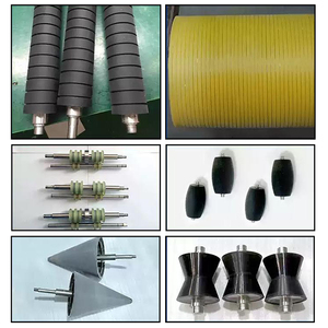 Özel kauçuk tekerlek DIY ekipmanları konveyör tekerlek konveyör rulo poliüretan kaplı rulo paslanmaz çelik PU rulo - Product Image 5