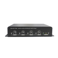 Expansor de Entrada y Salida Dante de 4 Canales con Interfaz MIC AUX para Sistema de Audio en Red Profesional