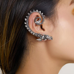 Clip d'oreille en forme d'aile <span class=keywords><strong>de</strong></span> <span class=keywords><strong>dragon</strong></span>, bijoux vintage punk, accessoires, boucles d'oreilles pour femmes et hommes - Product Image 3
