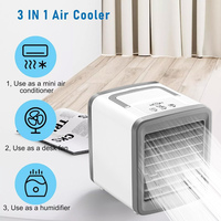 Nouveau climatiseur portable, mini climatiseur, ventilateur de bureau à eau rechargeable par USB avec brumisateur, ventilateur rechargeable