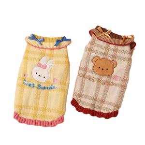 शीतकालीन विरोधी पतन क्रिसमस कार्टून धागा बिल्लियों और छोटे कुत्तों के लिए गर्म बुना हुआ पालतू कपड़े - Product Image 5