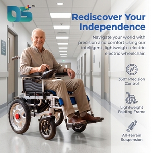 <span class=keywords><strong>Fauteuil</strong></span> <span class=keywords><strong>roulant</strong></span> électrique pliable léger et portable, 250 W*2, assistance électrique, <span class=keywords><strong>tout</strong></span>-<span class=keywords><strong>terrain</strong></span>, batterie 24 V 12 Ah - Product Image 1