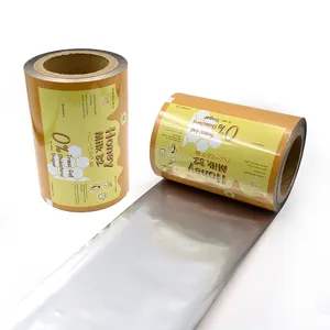 Plastik kemasan makanan rol Film untuk kemasan Sachet aluminium laminasi OPP Rollstock Film plastik