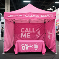 Tentes portatives pliantes promotionnelles de marchandises de publicité de cabine portative d'exposition personnalisée de salon commercial avec l'auvent de logo pour des événements extérieurs