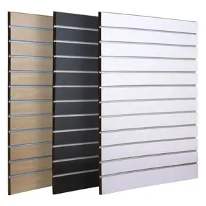 Placa de slat, groove mdf, mdf slotped para exibição de slatwall