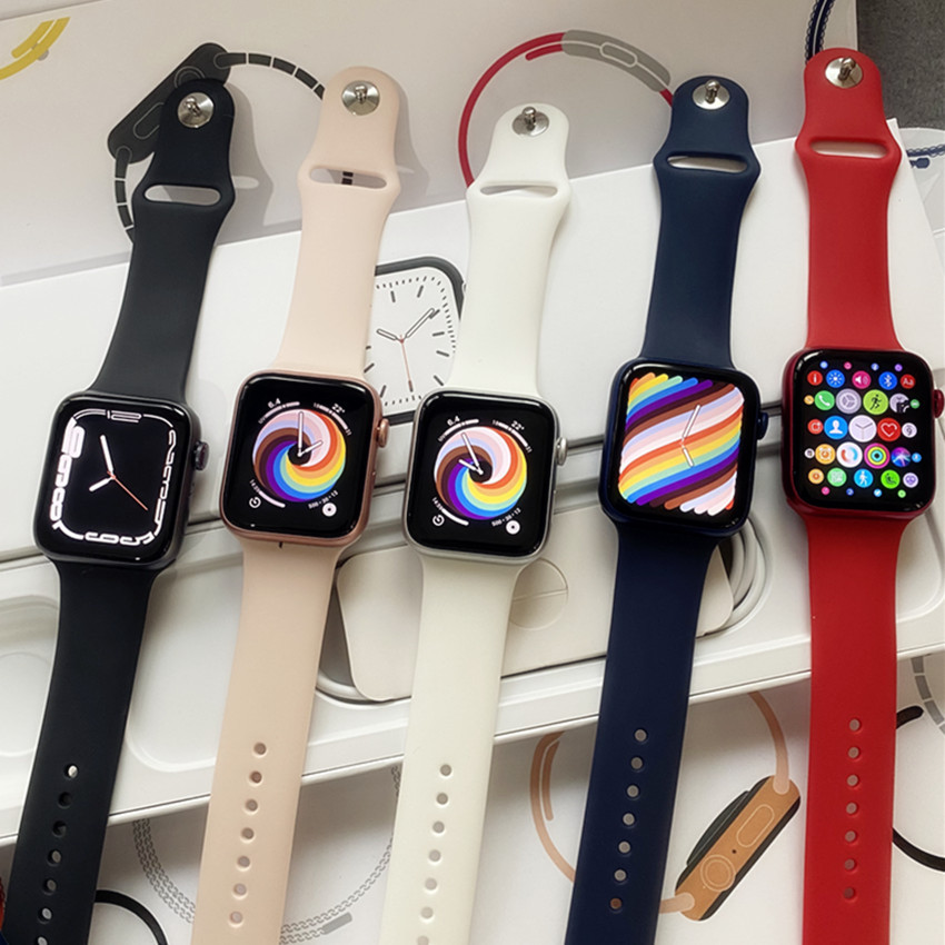 1:1 оригинальный внешний вид Часы Серия 7 6 iWatch 7 iwo13 Смарт-часы спортивные часы Беспроводная зарядка с оригинальной упаковкой логотипа