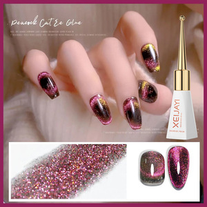 Promo Panas XEIJAYI 10ml Cat Eye Gel Polish Berkilau Magnetik dengan Efek Kilau Tinggi untuk Salon Kuku di Rumah - Product Image 6