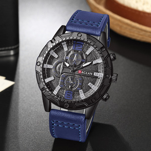 Nuovo Elegante Orologio al Quarzo da <span class=keywords><strong>Uomo</strong></span> con Cassa in Lega, Cinturino in Ecopelle, Quadrante con Lancette, Stile Antico - Product Image 4