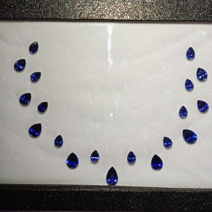 Zafiro Azul Cultivado en Laboratorio, Forma de Pera, Gema Suelta de Calidad Premium para Joyería Fina, para la Elaboración de Joyas - Product Image 3