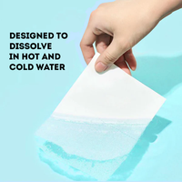Nuohui MSDS Feuilles de lessive portables avec logo personnalisé, pour lavage à la main et voyage, soin profond