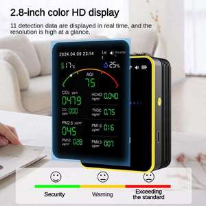 Monitor della qualità dell'aria interna WiFi 15-in-1 CO2 e PM2.5 misuratore di anidride carbonica analizzatore di Gas per uso domestico della qualità dell'aria ambiente - Product Image 5