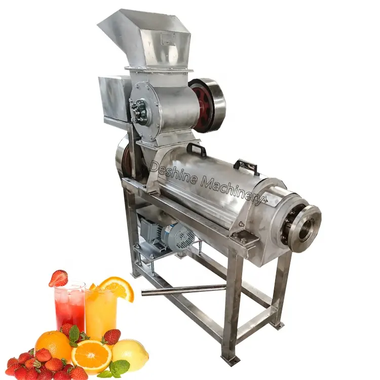 Mesin pembuat jus pengambil sari buah Melon sayuran labu komersil Juicer Spiral ekstraktor jus