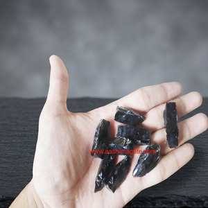 Vente en gros de pierres précieuses naturelles, points d'obsidienne noire, pierres semi-précieuses Feng Shui, fabrication de bijoux, méditation, thérapie - Product Image 2