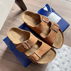 <span class=keywords><strong>Sandalias</strong></span> Clásicas <span class=keywords><strong>Birkenstock</strong></span> <span class=keywords><strong>Planas</strong></span> Negras de Moda para Verano, Siempre en Tendencia, para Jardín y Exteriores, con Plantilla de EVA y Punta Descubierta - Product Image 3