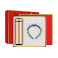 Nouveau produit 2025 : Ensemble cadeau d'entreprise promotionnel avec logo personnalisé, comprenant une tasse isotherme, un protège-cou et un sèche-cheveux
