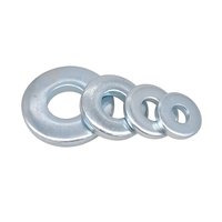 Sus304 316 M6 M8 Stainless Steel #10 3/4" Galvanized M4 M5 Plain Washers 2mm DIN125 Flat Washers 4" M5 M16 M20 Metal Washer