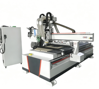 Routeur CNC ATC multifonctionnel pour la gravure sur bois avec grandes et petites lames de scie pour le travail du bois de meubles et la découpe par nesting