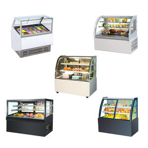 Caisse Deli portable en verre incurvé pour réfrigérateur, <span class=keywords><strong>frigo</strong></span> avec affichage de fruits - Product Image 1