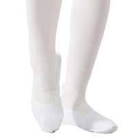 Nouvelles Chaussures de Gymnastique Pliables Unisexe Blanches OEM Pas Chères pour Enfants et Adultes, Semelle en Cuir, Toile, Yoga, Ballet, Danse, Baskets Tout Usage