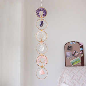 Bán Buôn Chất Lượng Cao Pha Lê Và Tay Làm Việc Cuộc Sống của Cây Pha Lê Tường Treo Trang Trí Nội Thất Tự Tình Yêu Năng Lượng Nhẫn - Product Image 4