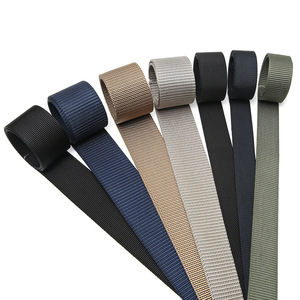 Nhà sản xuất Thông số kỹ thuật dày đặc dệt <span class=keywords><strong>Webbing</strong></span> vành đai an toàn dây đeo đầy đủ phạm vi màu sắc giả Nylon cho túi số lượng lớn - Product Image 2