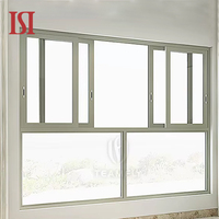 Fenêtres coulissantes horizontales en verre en aluminium de style européen Top Brand Modern Burglar Mesh Design for Bedroom Balcon Direct