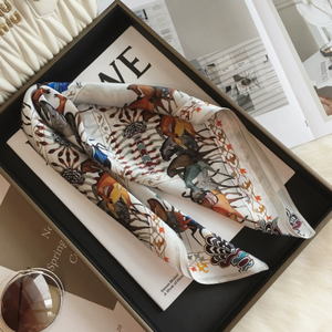 Nhà Máy Tùy Chỉnh Thiết Kế Ngựa In Khăn Lụa Cho Phụ Nữ Chất Lượng Cao Lụa Satin Chiếc Khăn - Product Image 4