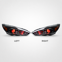 Ensemble de phares LED BK pour Ford Focus 2015, spécifications américaines, style RS, projecteur, DRL, clignotants séquentiels, plug and play