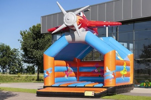 Château gonflable avion, thème pilote pour anniversaire d'enfants - Product Image 2