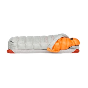 <span class=keywords><strong>Sac</strong></span> <span class=keywords><strong>de</strong></span> <span class=keywords><strong>couchage</strong></span> individuel en nylon Ripstop bicolore beige-orange, confortable et <span class=keywords><strong>ultra</strong></span>-léger - Product Image 1