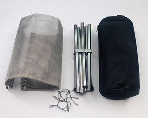 Table de foyer pliable en acier inoxydable moderne et portable pour l'extérieur, adaptée au <span class=keywords><strong>camping</strong></span>, aux feux de camp, aux cheminées, etc. - Product Image 2