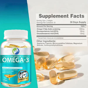 Cápsulas de Gel Suave Veganas de Omega-3 EPA DHA 500mg/600mg, Certificadas Halal, Grado Alimenticio, Suplementos a Granel, OEM ASAP - Product Image 2