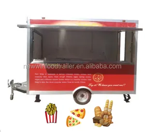 Bonne qualité longue durée de service Mobile rue nourriture crème glacée camion de nourriture remorque de nourriture kiosque de nourriture chariots