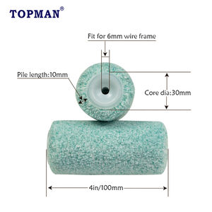 TOPMAN <span class=keywords><strong>Rouleau</strong></span> de peinture mini jumbo de 4 pouces (100 mm) Produit de haute qualité Fabriqué en microfibre de qualité supérieure Rodillo De Pintura - Product Image 3