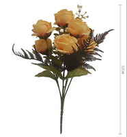 Fleurs artificielles roses poudrées en soie, fausses fleurs pour bouquets de mariage DIY, centres de table pour douche nuptiale et décorations de table