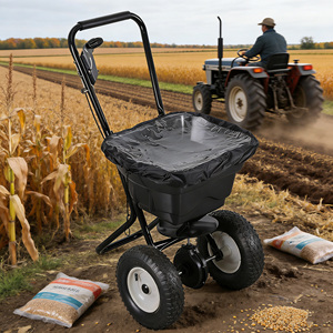 Esparcidor de Fertilizante <span class=keywords><strong>para</strong></span> Césped VERTAK de 36 kg/29 l, de Empuje, con Amplia Cobertura, con Malla y Cubierta <span class=keywords><strong>para</strong></span> Lluvia - Product Image 1