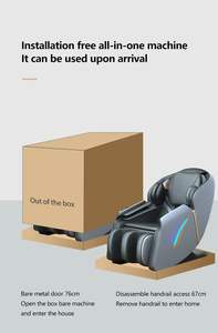 VCT lüks Shiatsu tam vücut masajı koltuk sıfır yerçekimi tasarım fatura işletilen ABS + PU deri sırt isıtma ticari masaj koltuğu - Product Image 5