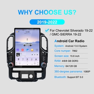 NaviHua 15.6 Inch <b>Auto</b> Head Unit Monitor Carplay for Chevrolet Silverado 2019-2022 GMC Sierra Upgrade - Product Image 2