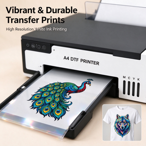 Goosam A4 DTF Printer L8058 5 Colors Direct to Film Transfer All in One Desktop Printing Machine for T-<b>Shirt</b> Garment - Product Image 1