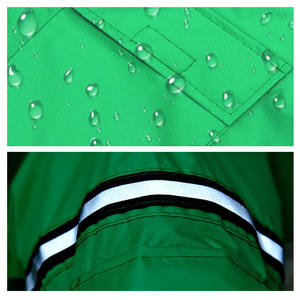 Imperméable pour animaux de compagnie avec bandes réfléchissantes en <span class=keywords><strong>taffetas</strong></span> enduit de PU pour la sécurité des chiens et des chats Visibilité pendant les jours de pluie - Product Image 4